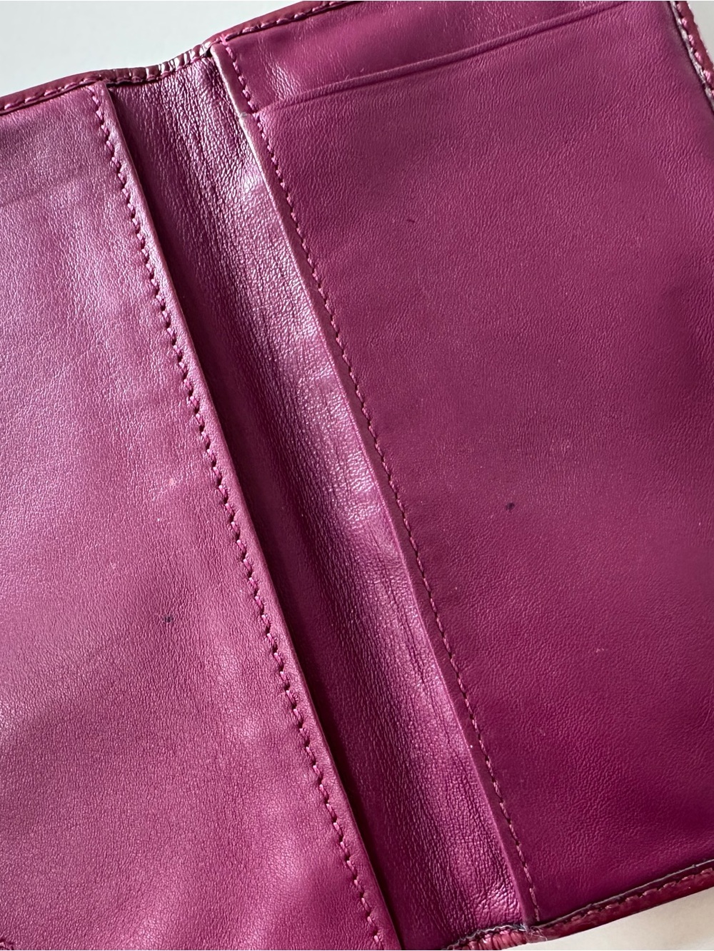 Coach Kristin Large Tri-Fold Wallet – Burgundy / Plum/ OBO - Picture 14 of 15